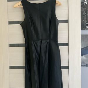 Faux leather dress